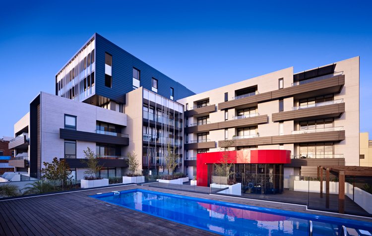 Charlie, Richmond, VIC — the rear elevation and pool