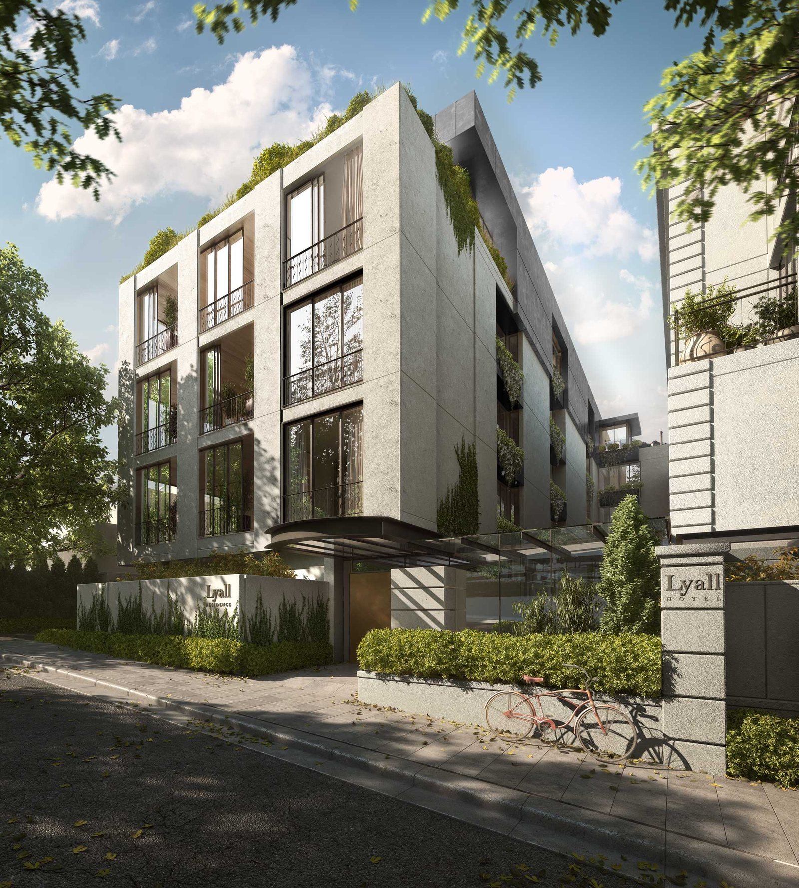 The Lyall Residences, South Yarra, VIC — the residence from the street