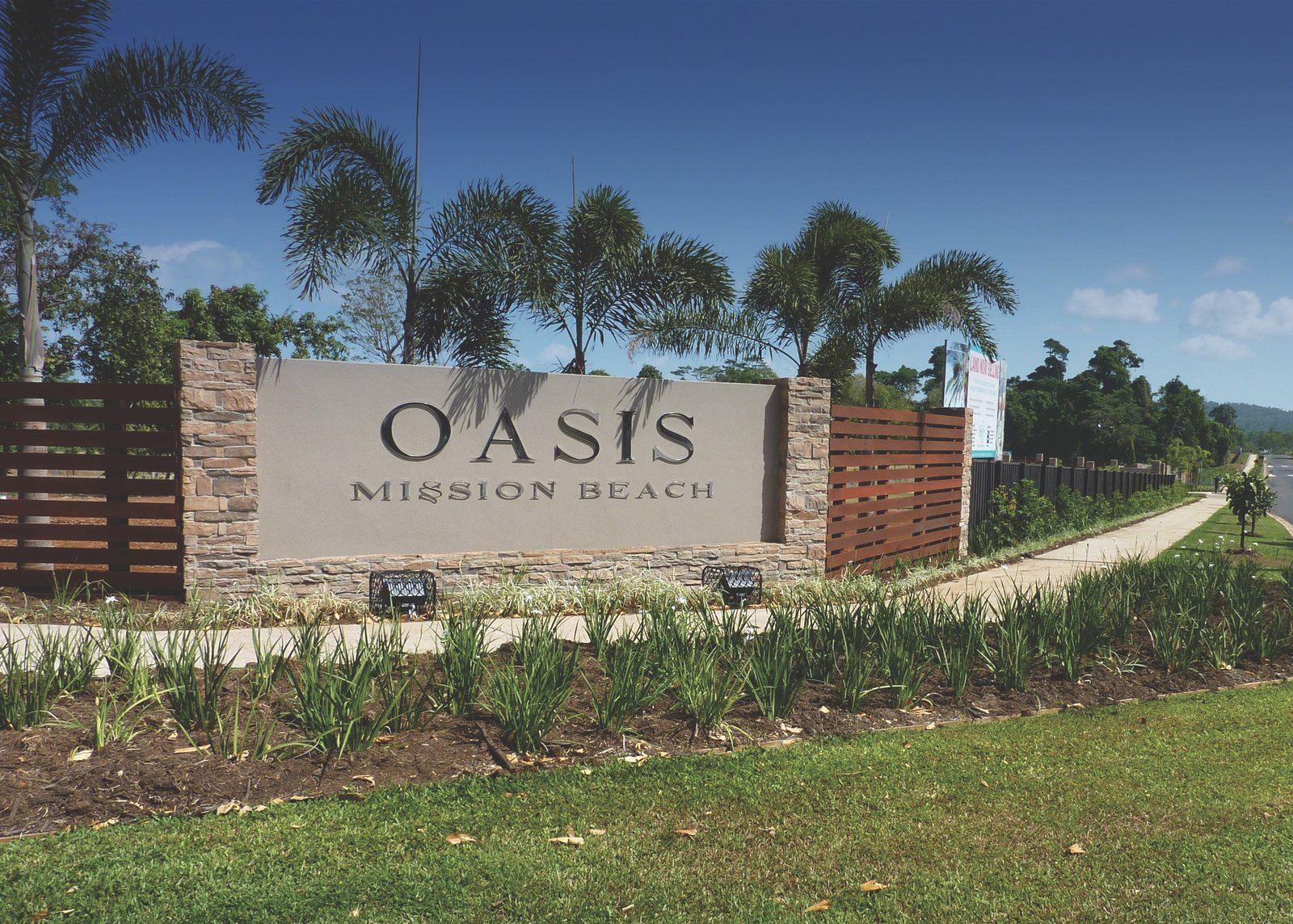 Oasis, Mission Beach, QLD — the estate at dusk